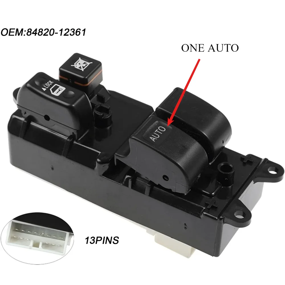 

8482012361 Electric Power Master Window Switch For Toyota Corolla E11 1997-2002 Front Left Lifter Control Button Car Accessories