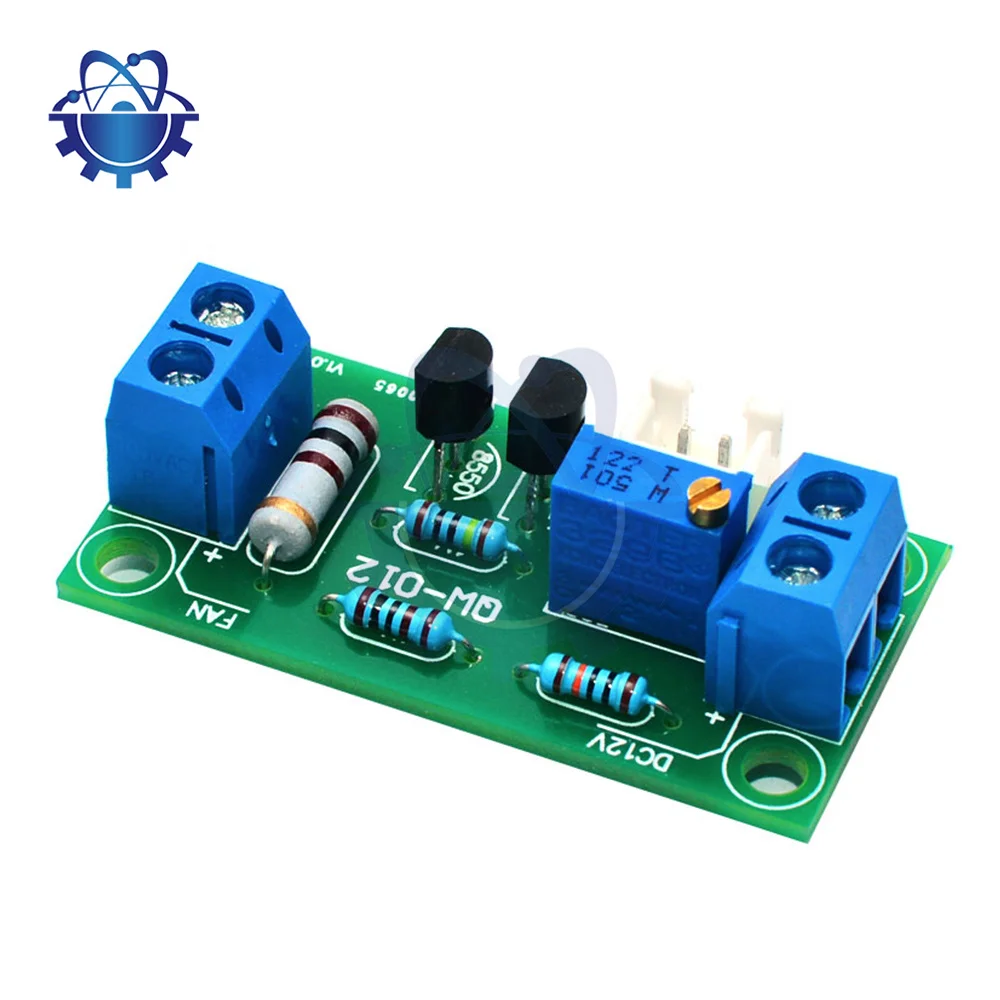 Intelligent Fan Temperature Controller Dc 12V Adjustable Thermostat Control Board Cooling Module For Power Amplifiers Computers