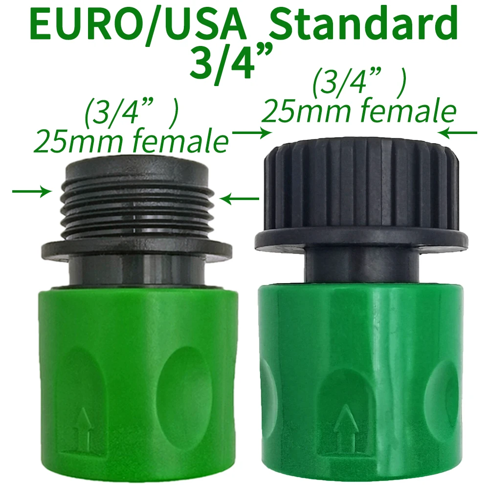 Oasis conector rápido bocal euro eua 3/4 Polegada macho rosqueado mangueira adaptador para tubulação de jardim sistema rega irrigação por gotejamento