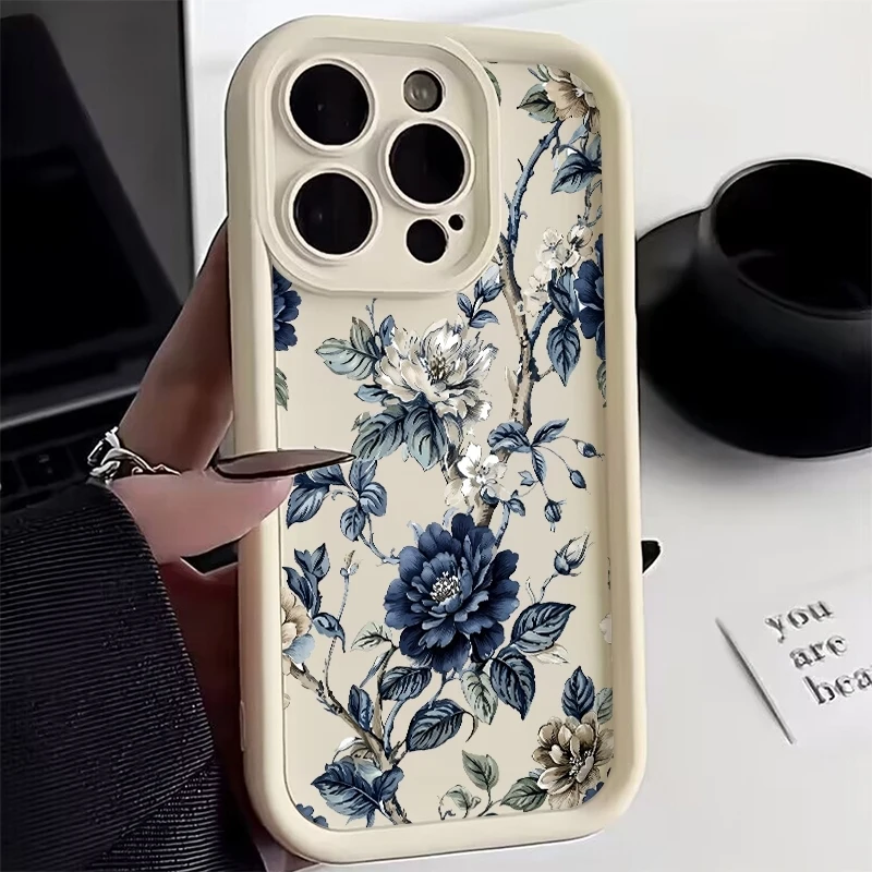 

Phone Case Blue Heart-shaped Eyes Pattern For Xiaomi Redmi Note 14 13 Pro Plus 5G 12 11 10 Pro 4G Redmi 13 14C 13C 12C TPU Cover