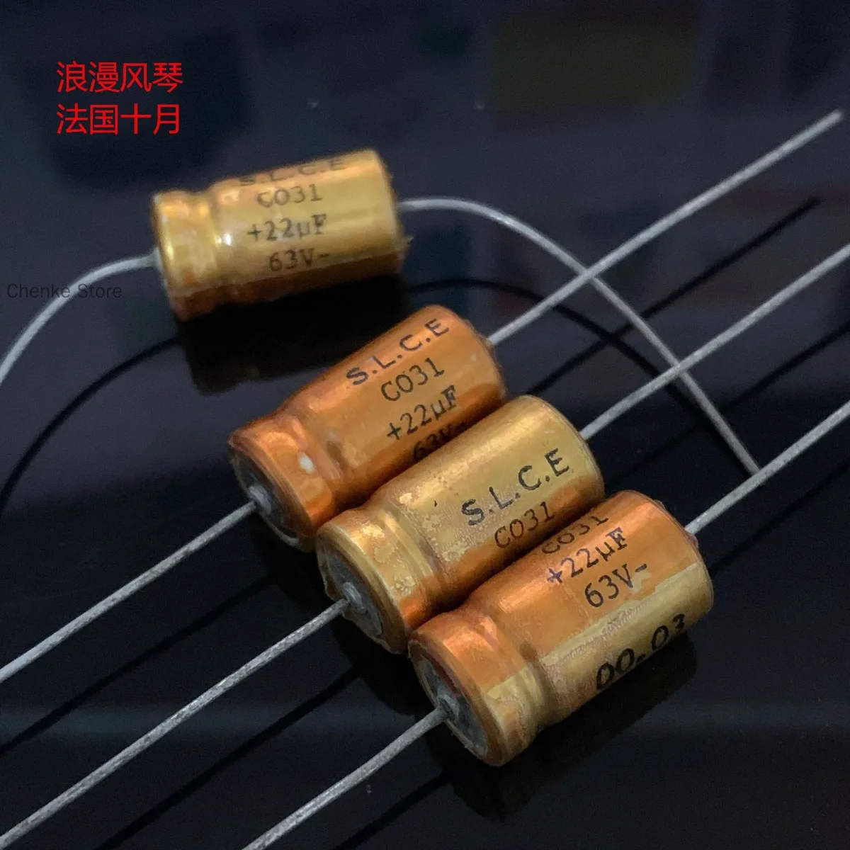 

5PCS/New French CO31 Series 22UF 63V Gold Axial Cathode Electrolytic Capacitor