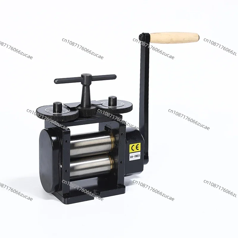 Durable Manual 4:1 Gear Ratio Manual Jewelry Flat Metal Sheet Roll Forming Machine Hand Rolling Mill