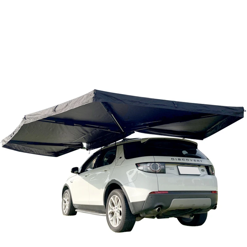 360 Degree Boneless Fan-shaped Car Side Tent, Camping SUV Car Side Tent, Outdoor Self Driving Tour Sun Protection Car Canopy