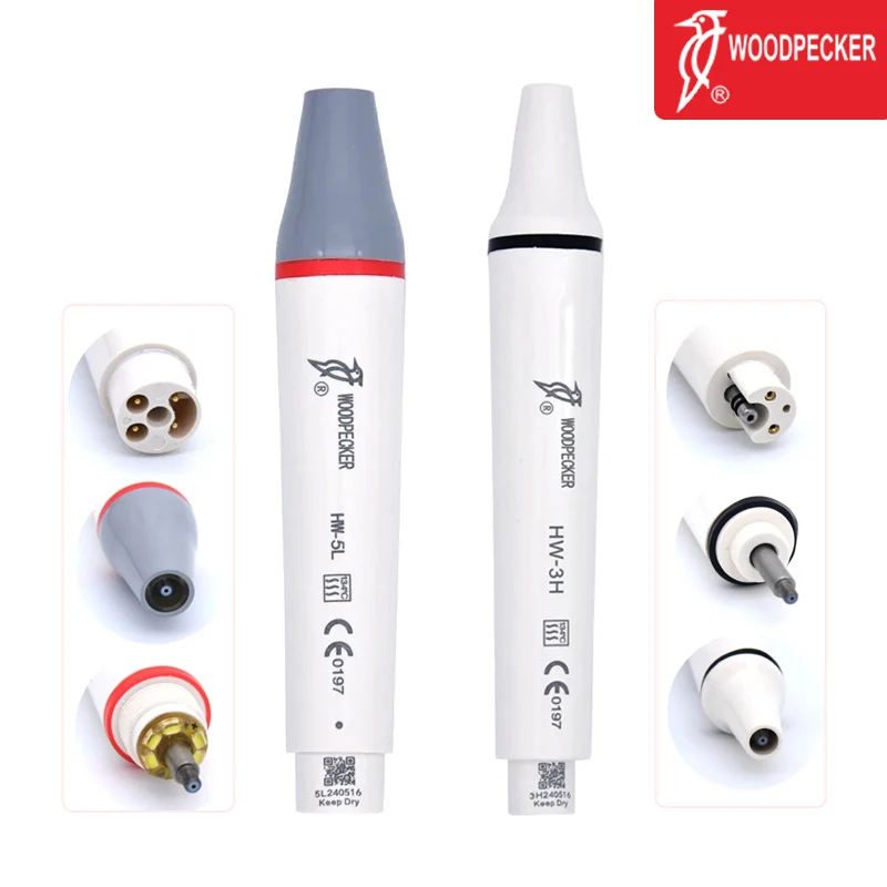 Scaler gigi ultrasonik Handpiece HW-3H HW-5L dapat dilepas cocok untuk EMS pelatuk kedokteran gigi ultrasonik Piezo Scaler Handpiece