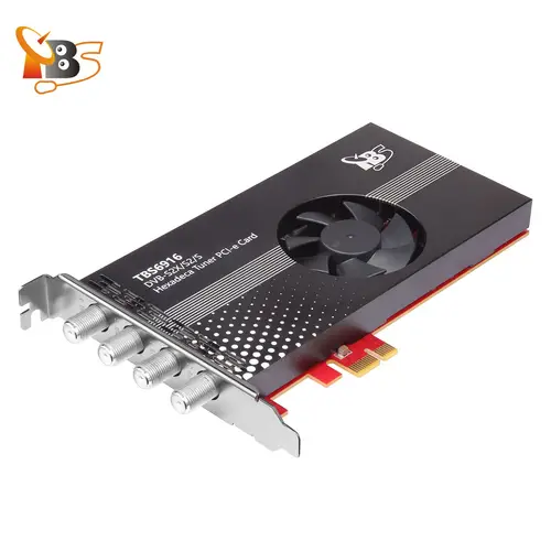 Imagen 2 del producto TBS6916 DVB-S2X/S2/S 16 sintonizador de TV tarjeta PCIe tarjeta de TV satelital Digital para ver y grabar canales FTA satélite
