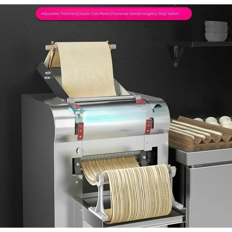 Multi Functional  Full Automatic Wet Noodle Machine Fresh Noodle Press Dough  Sheeter Integrated For Pizza Flour Mill Restaurant