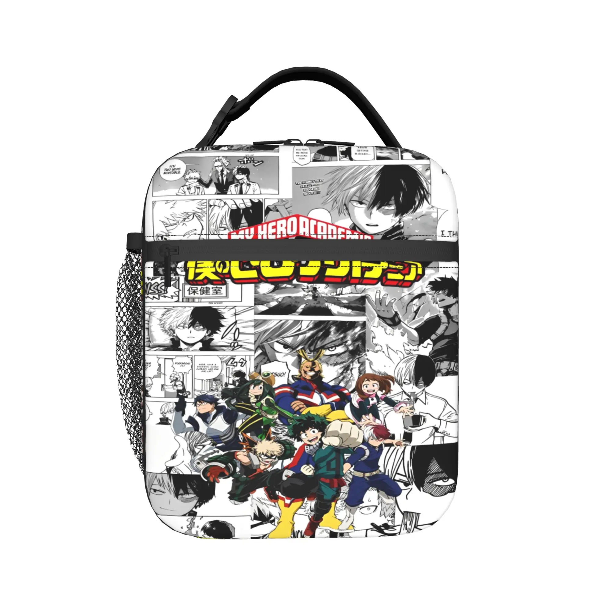 

anime My Hero Academias Thermal Insulated Lunch Bag for Office Portable Food Bag Container Men Women Cooler Thermal Lunch Boxes