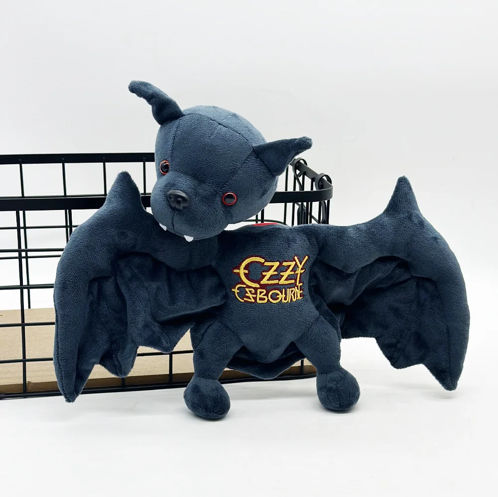 NEW HOT 25CM Ozzy Osbourne Bat Plush Pillow Doll For Boys and Girls Christmas Halloween Decoration Holiday Gift