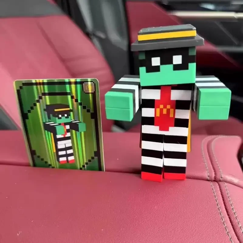 2025 Kawaii Happy Mealของเล่นอะนิเมะตัวเลขขายส่งกล่องตาบอดZombie HamburglaรูปFigurineคริสต์มาสของขวัญของเล่นเด็ก