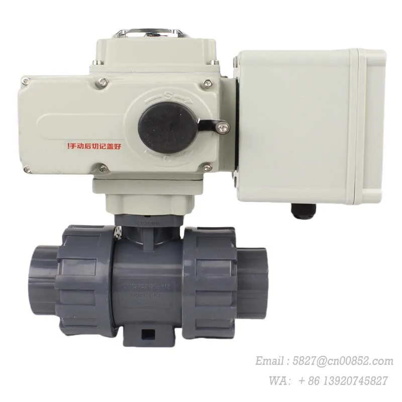 

1/2In-2In YMER UPVC Электрические шаровые краны DN15-DN50 ПВХ 40 мм Клапан Водяной клапан 24 В 220 В Отводной возврат Фермерский водопроводный клапан 2-ходовой