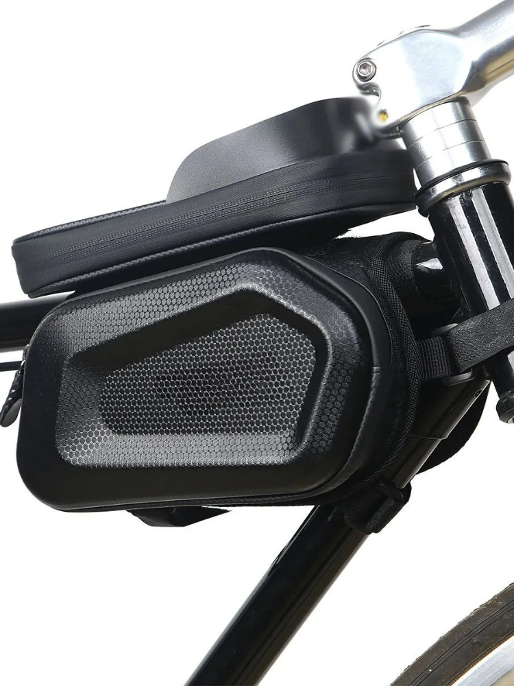 AliExpress NONE Bicycle bag Phone hard case Waterproof Reflective Large capacity Top tube bag MTB Road bike Saddle bag Head bag Front beam bag