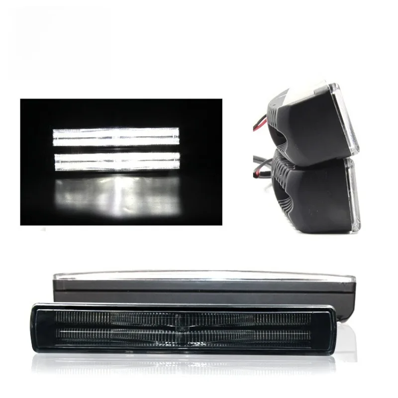 2Pcs Automotive General LED Daytime Running Lights New Generation COB High Power DRL Daylights Waterproof Fog Lamp Accessories