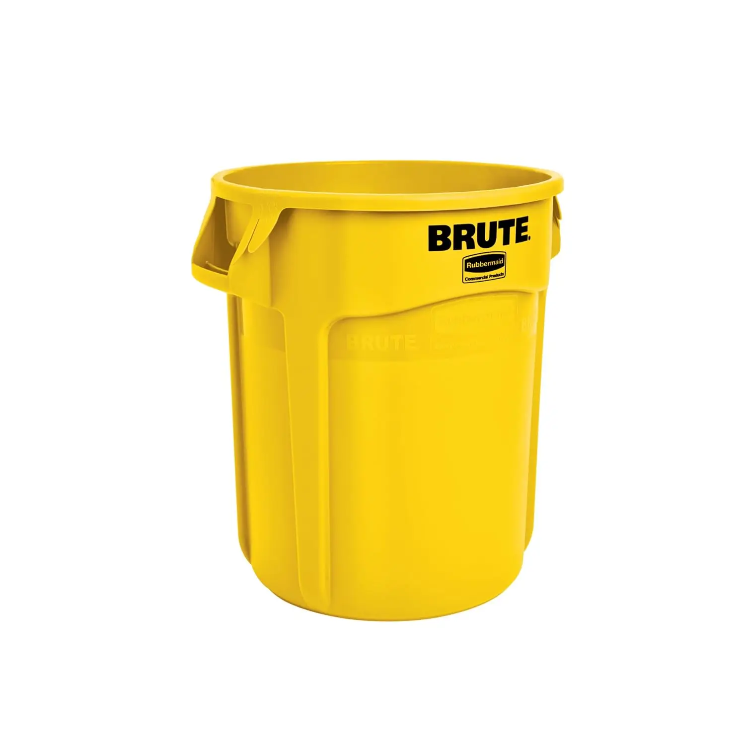 

Rubbermaid Commercial Products BRUTE Heavy-Duty Round Trash/Garbage Can, 10-Gallon, Yellow, Outdoor Waste Container for Landscap