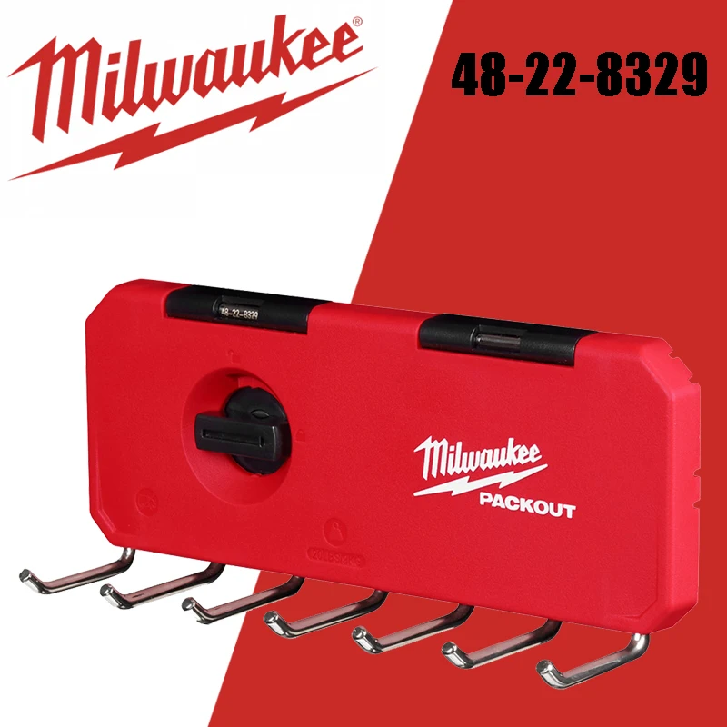 Milwaukee 48-22-8329 PACKOUT 7-Hook Rack Wall mounted show stabilize Power Tool Accessories