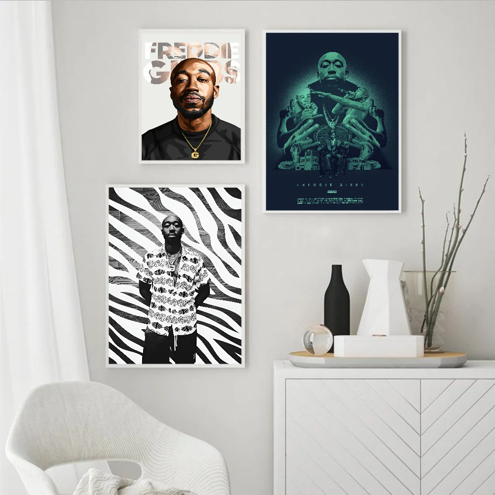 

Rapper F-Freddie G-Gibbs Self-adhesive Art Poster Whitepaper Prints Posters Artwork Aesthetic Art Wall Painting