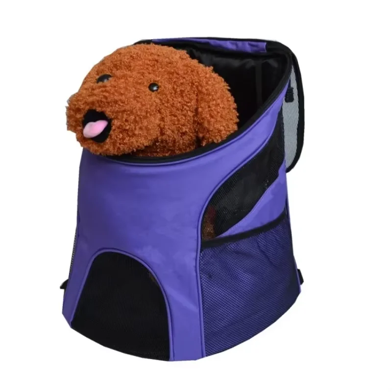 Outdoor Cat Dog Pet Double Shoulder Bag Backpack Travel Carrier Ventilated Mesh