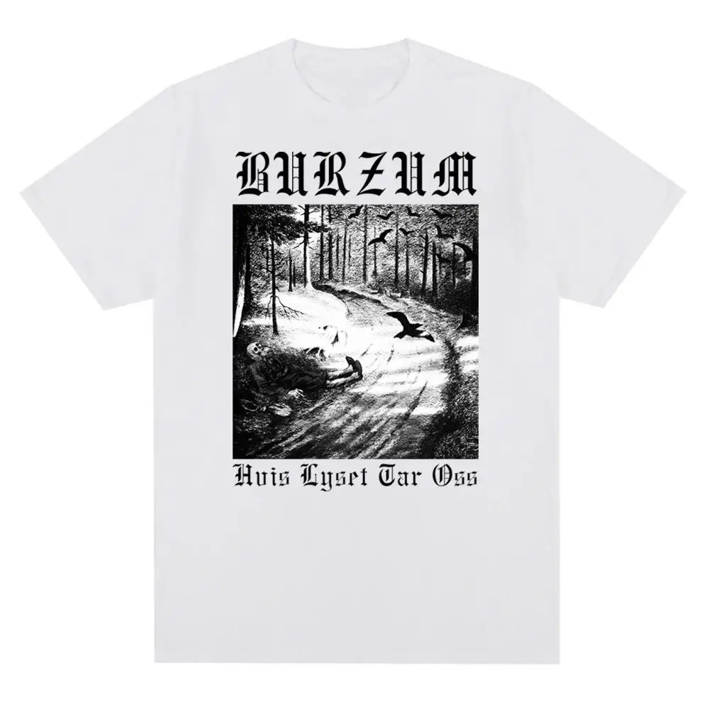 Vintage Metal Band Burzums Album Cover T Shirt Men Print Music lover Women tshirt Fashion Casual Short Sleeve T-Shirt Unisex tee