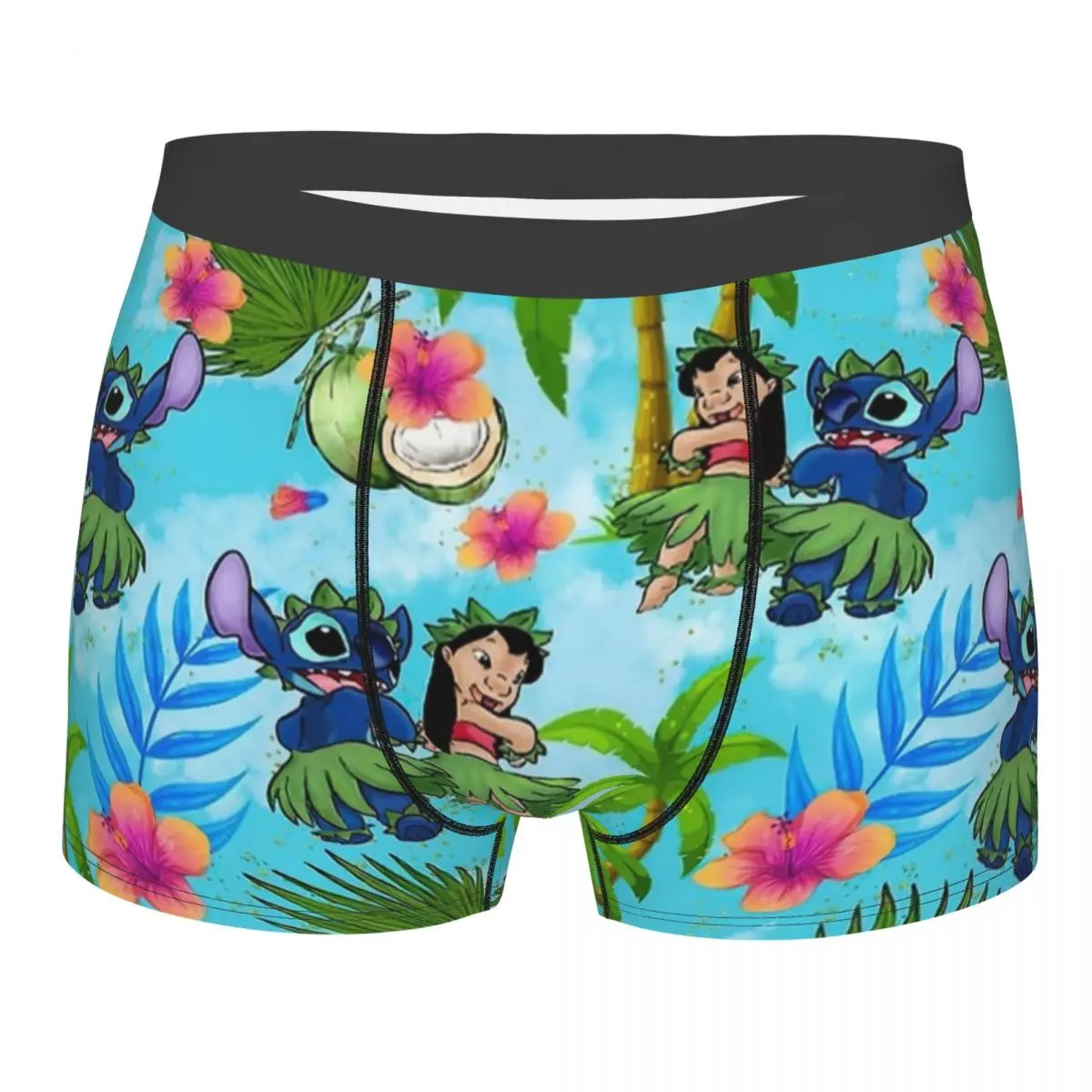 Ponto dos homens amigos Boxer Shorts, Roupa interior respirável, Cuecas engraçadas