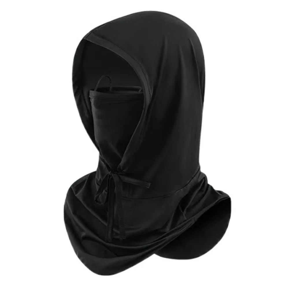 

Summer Adjustable Balaclava Face Cover UV Protection Elastic Ice Silk Mask Visor Hat Solid Color UV Protection Veil Unisex