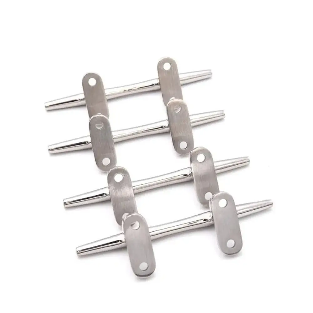 316 Stainless Steel Boat Dock Cleat Heavy Duty Silver Marine Rope Cleat 4/5/6/8/10/12 Inch Durable