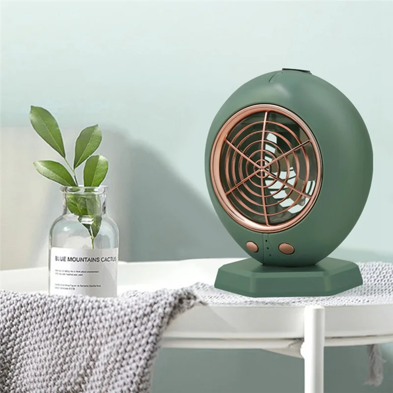 

2 In-1 Portable Mini Humidification Air Conditioning Fan 200ML Desktop Air Cooler Fan USB Air Conditioner for Room-A