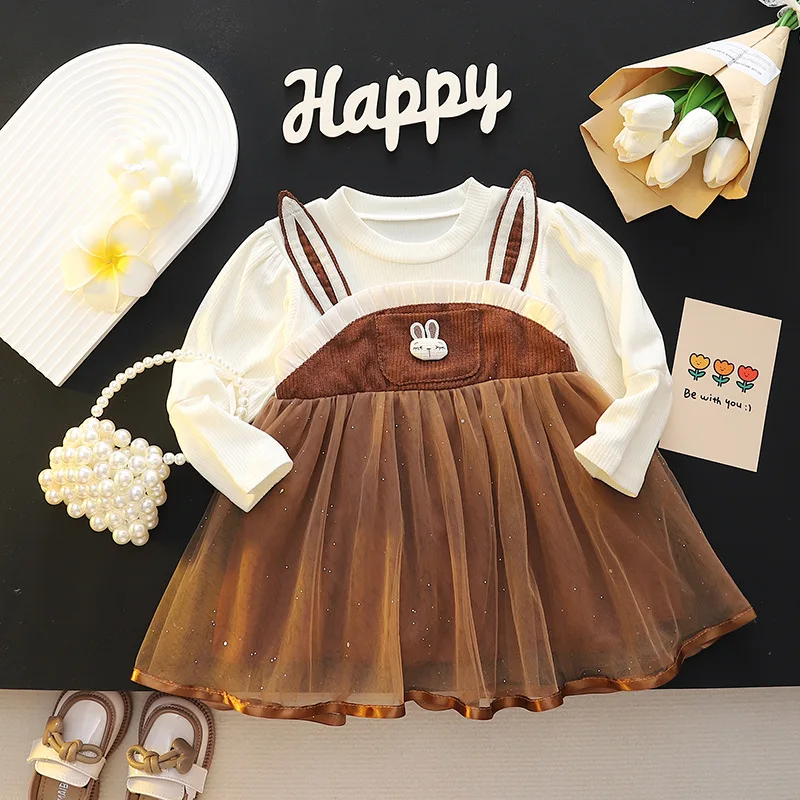 

Girls Dresses Spring Summer 2024 Children Cotton Cute Dress For Baby Princess Party Clothes Toddler 1 2 3 4 Years Costume Kids