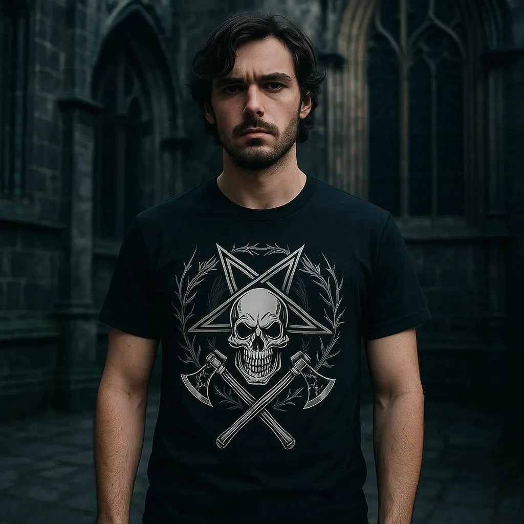 Skull Axe Gothic T …