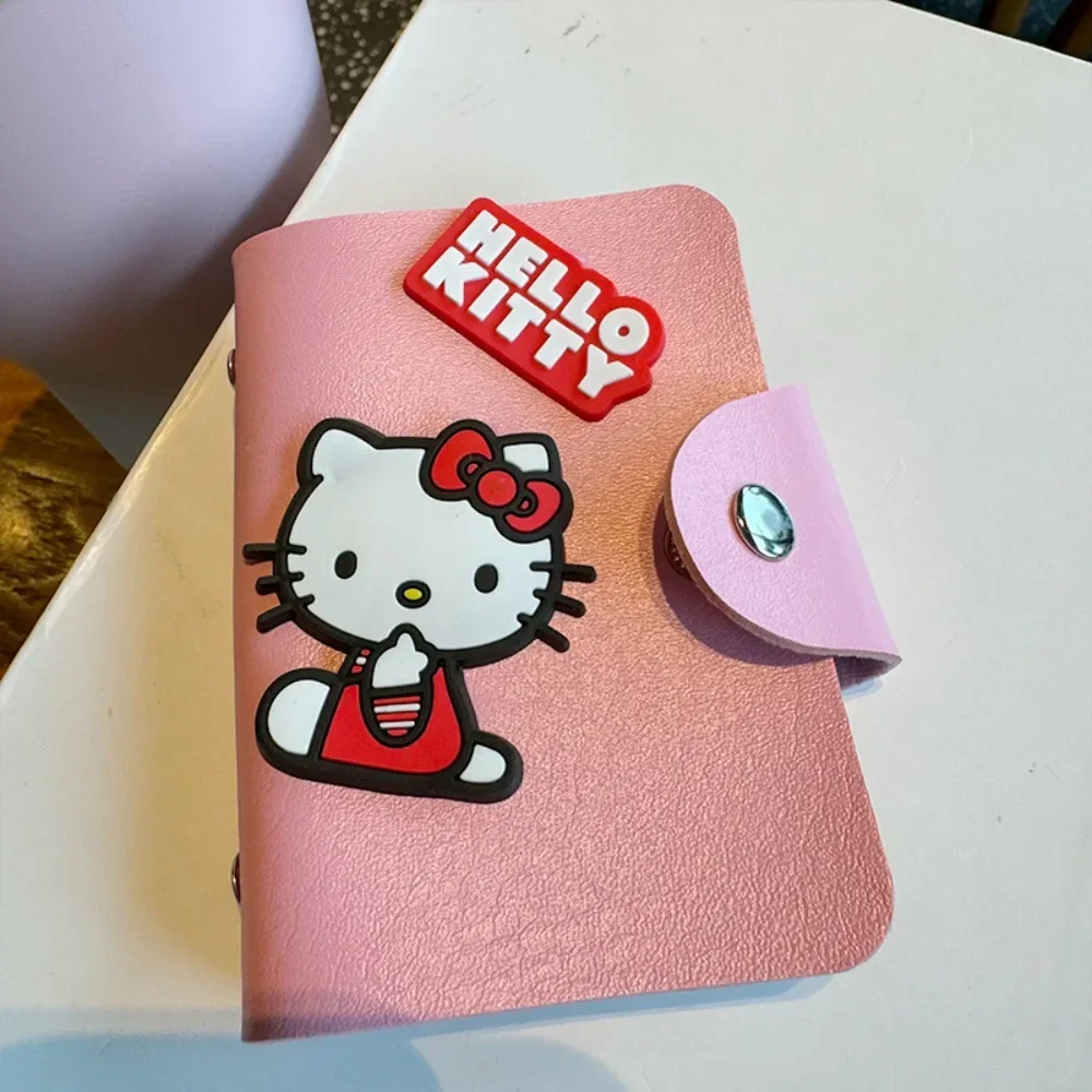 Sanrio Anime Peripheral Hello Kitty Cartoon Cute Large Capacity Multifunction Card Case Credit Card Storage Bag Festivals Gift