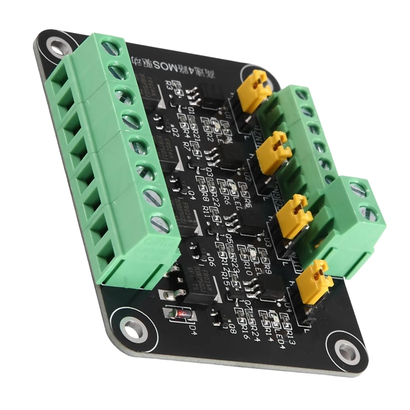 DT98 High-Speed 4-Channel N-Channel MOSFET Module 5V, Optocoupler Isolated Signal Amplification Control Board for PLC