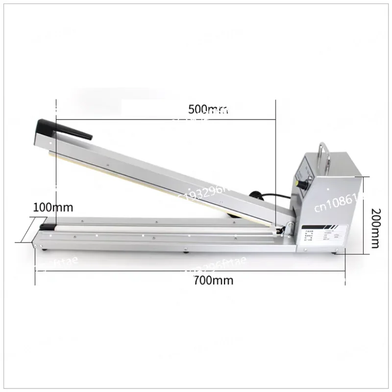 Impulse Sealer Plastic Film Foil Bags Impulse Sealing Machine Size 500mm 600mm