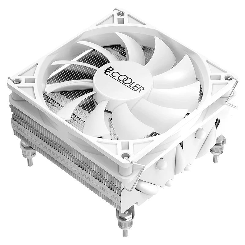 Pccooler V53 White 5 HeatPipes Cpu Cooler Push-down 53mm heat sink For intel LGA 115X 1200 1700 AMD AM4 ITX motherboard Cooling