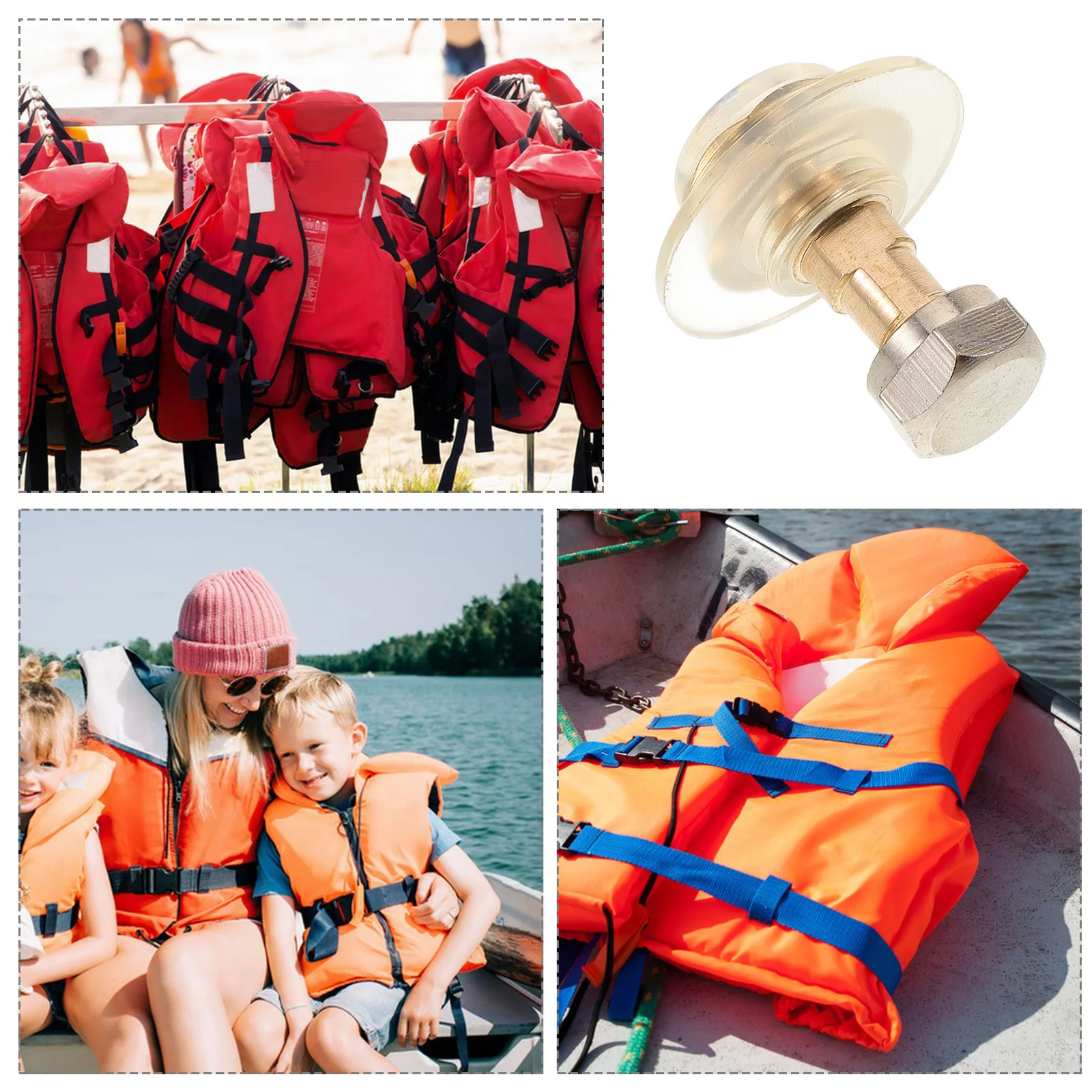 

5pcs Set of 5 Life Vest Valve Core Safety Gear Inflation Accessory for Jackets Replacement