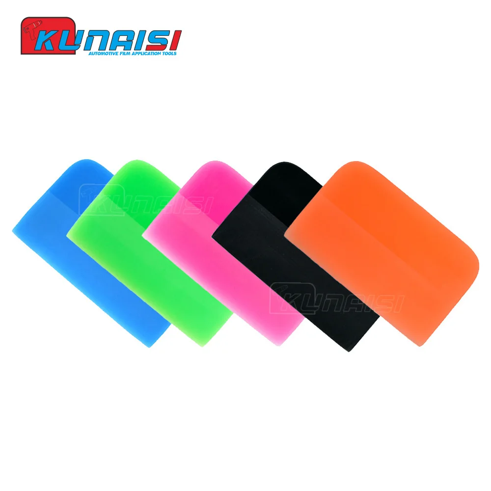 KUNAIS1pcs I Rubber Squeegee Window Film Tint ScraperTools Car Wrap Vinyl install PPF Paint Protection Film TPU Rubber Squeegee