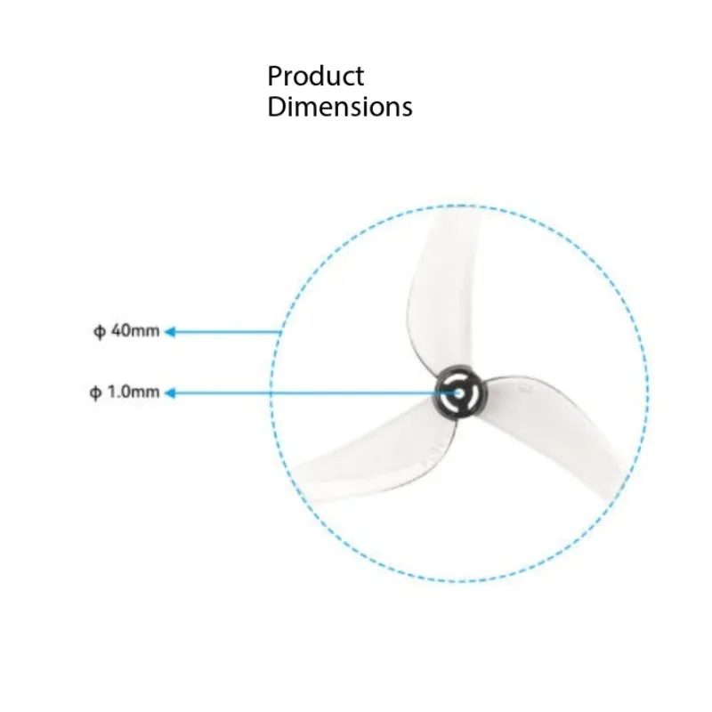 BETAFPV Gemfan 1614 3-Blade Propeller 1.0mm Bore for Air75 II FPV Drone Propeller Accessory