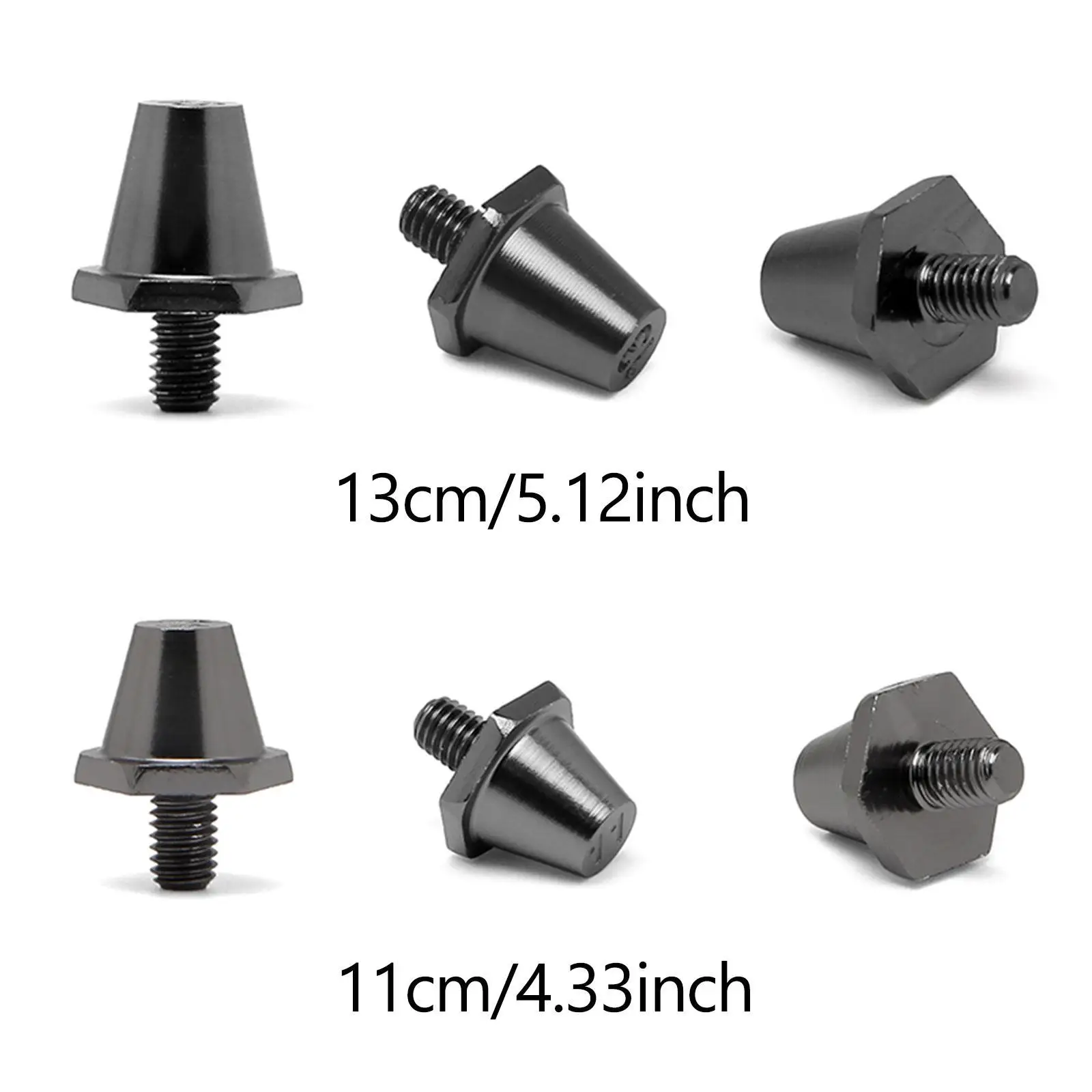 

12 шт. универсальных винтовых шипов для футбольных бутс, диаметр 5 мм, 11 мм, 13 мм, для футбольных бутс для игры на газоне, для соревнований по футболу в помещении и на открытом воздухе