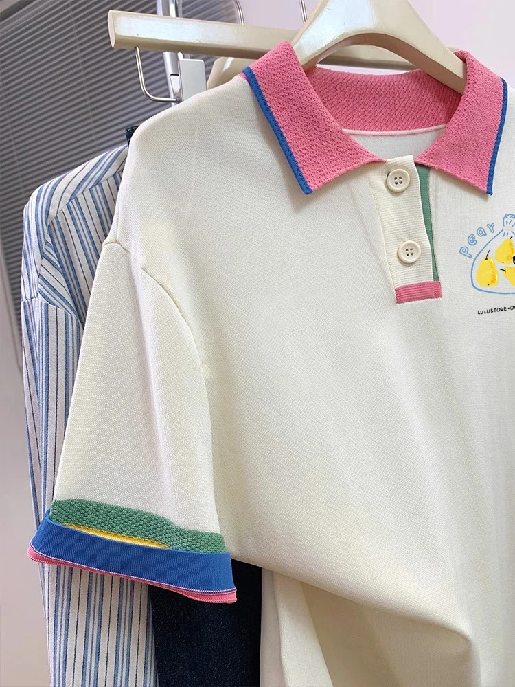 เสื้อยืดลายการ์ตูนสีสันสดใส สไตล์ลำลอง เหมาะสำหรับฤดูร้อน ใส่ได้ทุกโอกาส ทั้งชายและหญิง