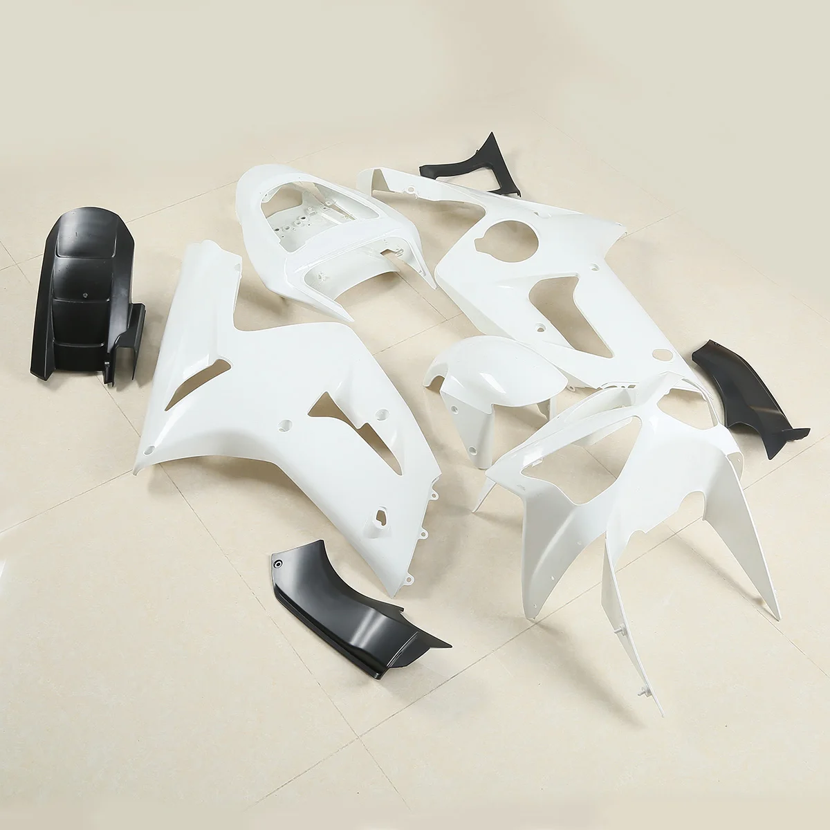 Motorcycle Unpainted Injection Cowl Bodywork Fairing Kit For KAWASAKI ZX6R 636 2003 2004