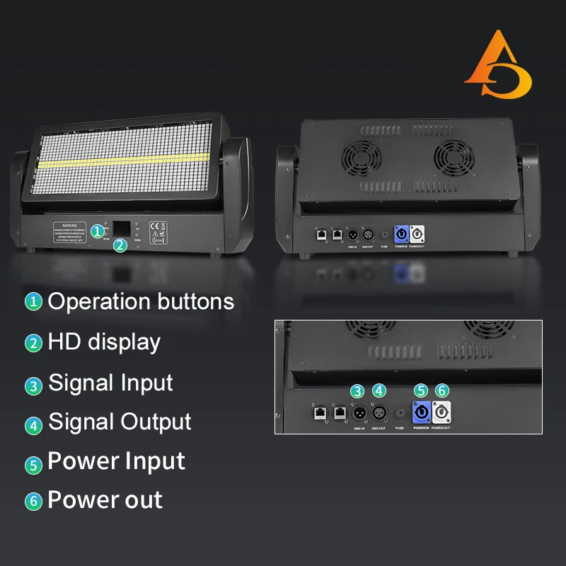 4-10pcs 400W RGBW 12+12 segment moving head LED strobe light  controlled strobe DJ disco light background decoration effect lig