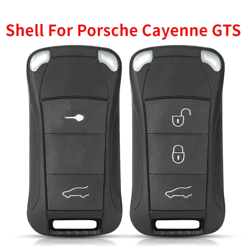 

Чехол для ключа автомобиля с 2/3 кнопками для Porsche Cayenne GTS 2004 2005 2006 2007 2008 2009 2010 2011, откидной складной чехол для ключа автомобиля, пустой