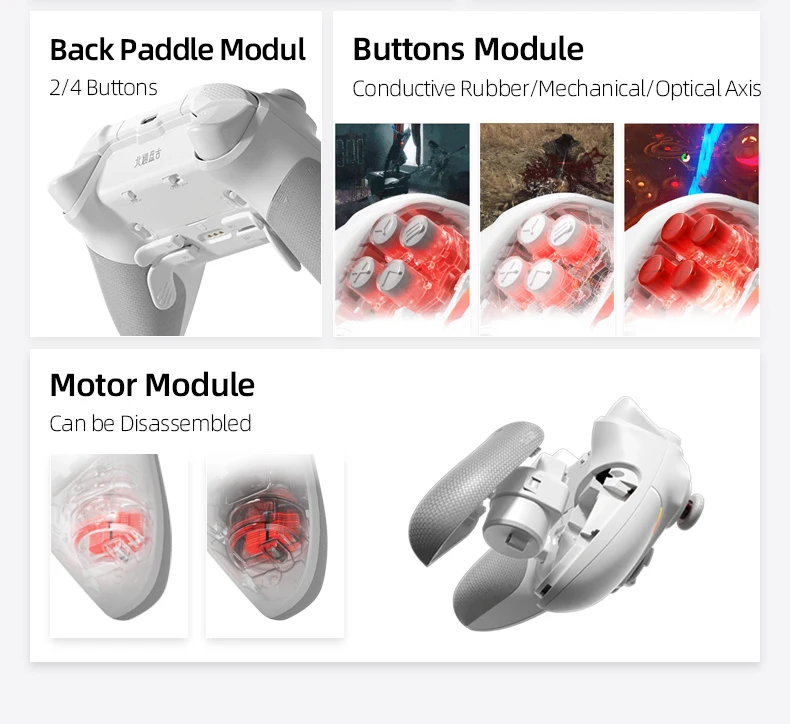 BEITONG PanGu Anpassbarer Modularer Controller Kabelloser Bluetooth-Gamepad Individualisierbarer Gaming-Controller für PC/NS2/Mobilgeräte/Steam – Detail 5