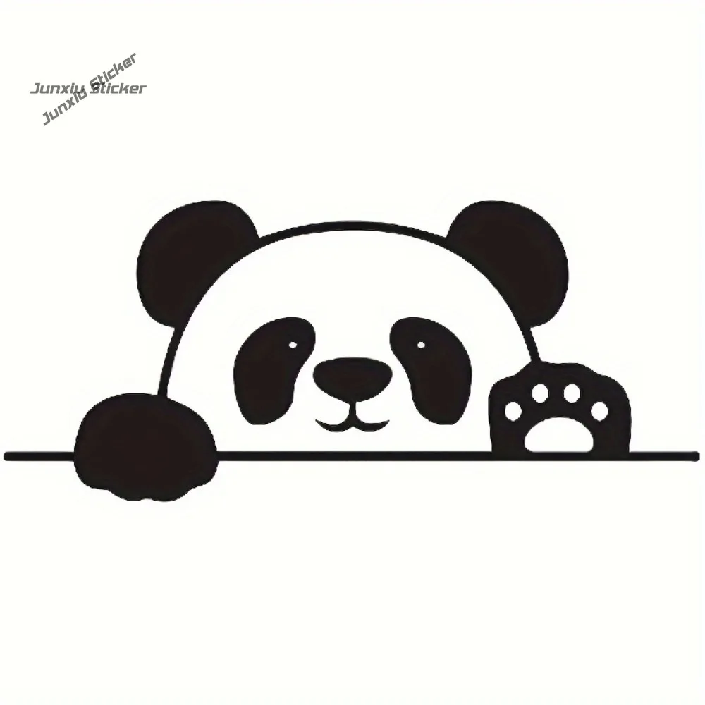 Adorable Panda Waterproof Vinyl Sticker for Decorating Laptops, Phones, Helmets, Cars, Windows, Bumpers, Cups, Doors, And Walls