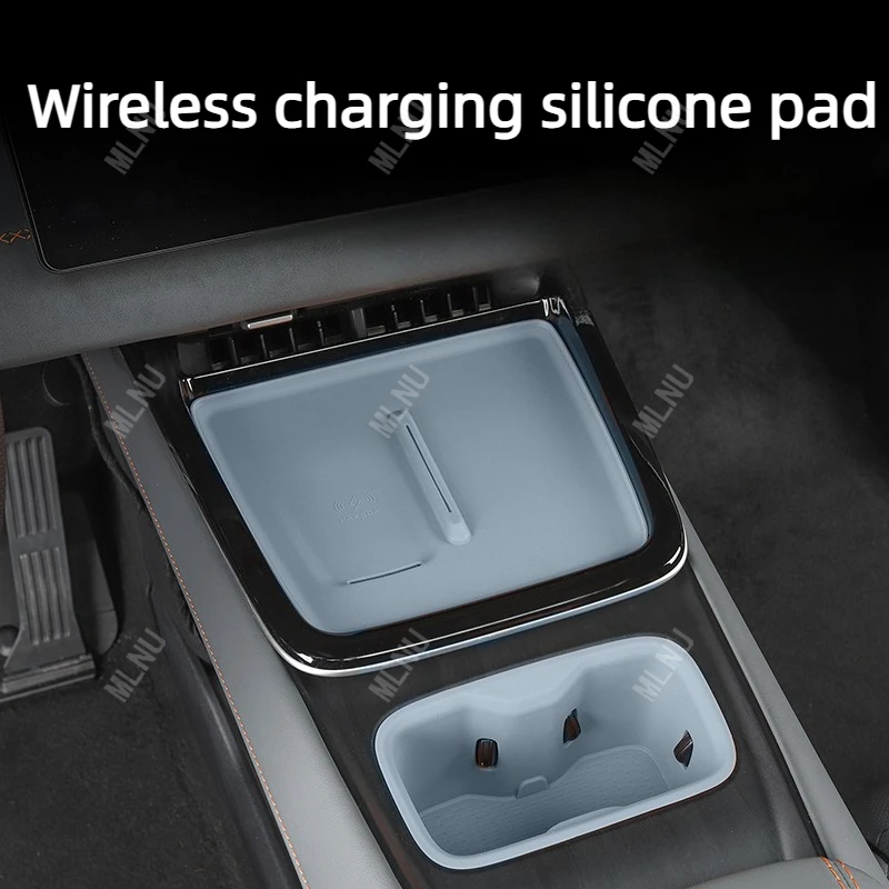 For CHANGAN Deepal S05 2026/2025 Accessories Car Half Wrap Wireless Charger Pad Silicone Anti-Scratch Noise Reduction 2023-2024