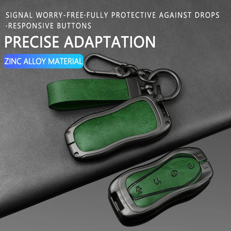 Металлический чехол для ключей, для Geely Tugella 2020 Boyue Atlas pro Gili, кожаный чехол для автомобильного ключа с дистанционным управлением, гаджет-брелок, защитный чехол-каркас.