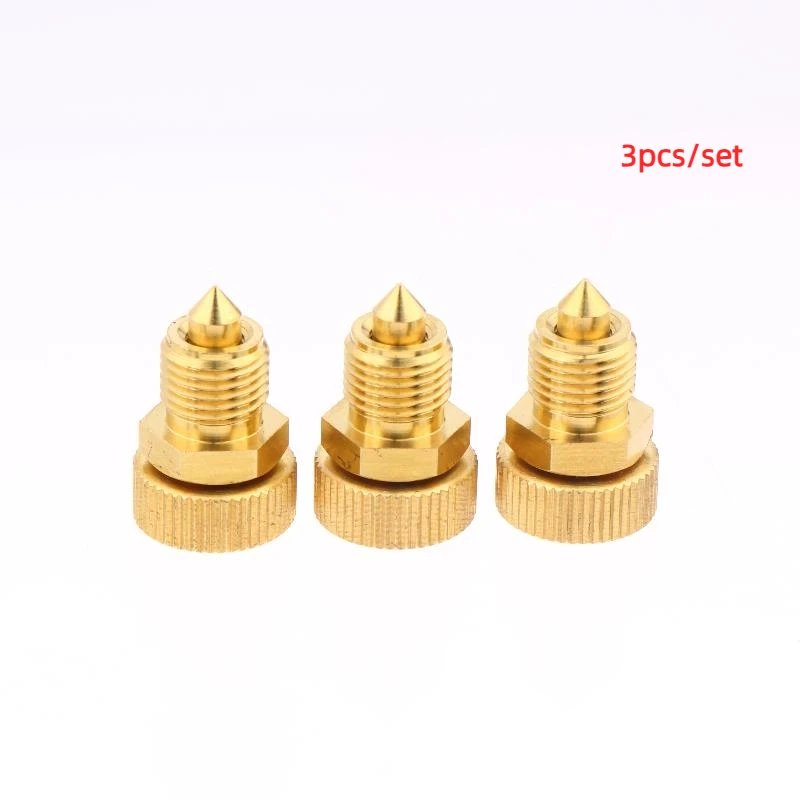 **3Pcs High Pressure Air Bleed Screw Copper Safety Bleeder Valve 3-Stage Pump Spare Replacement PCP Air Pumps Parts