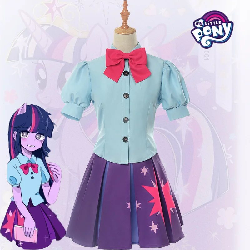 

Anime Twilight Sparkle Unicorn Princess Cosplay Costume Adult Women JK Dresses Skirt Uniform Halloween Party Outfits Accessory