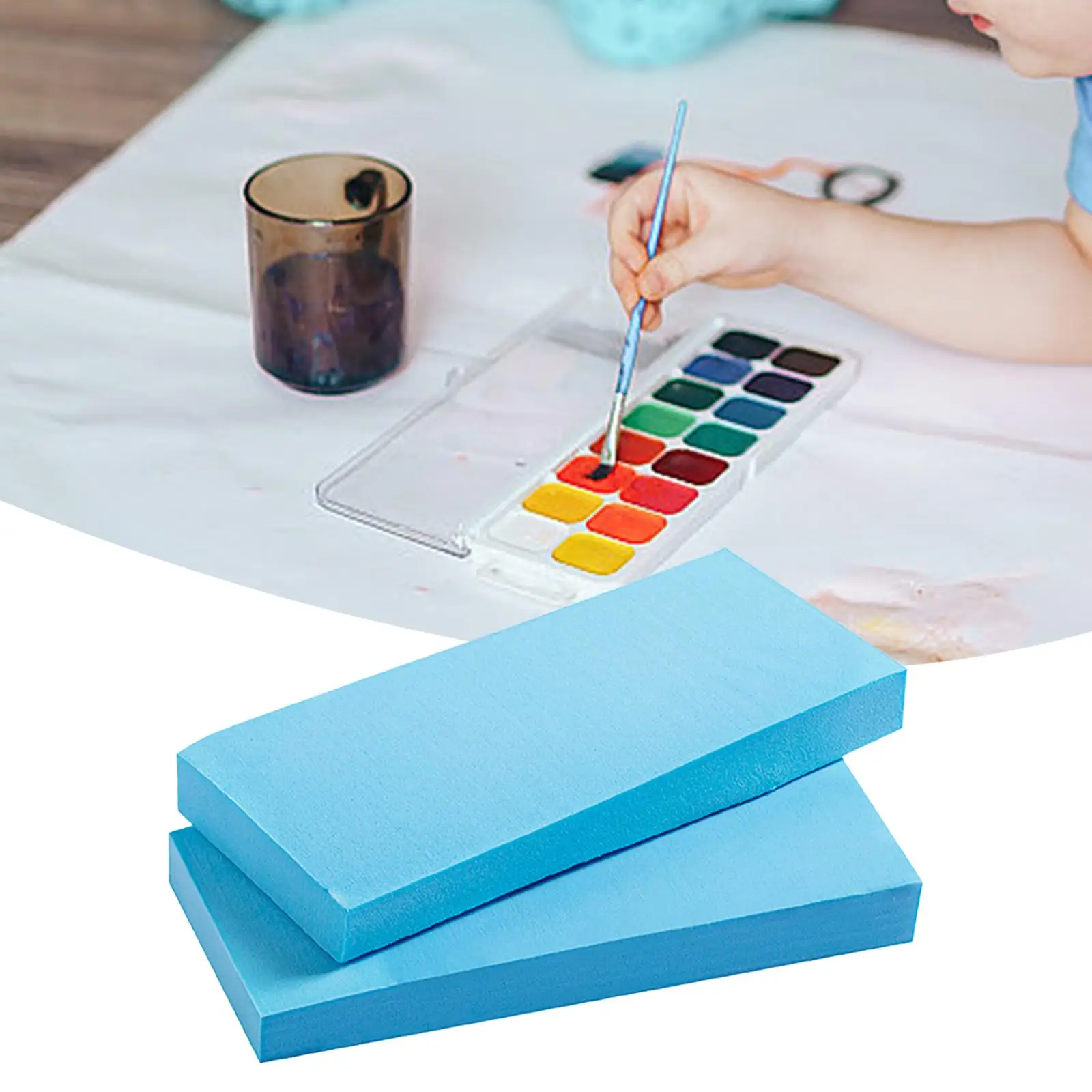 2 Pieces Watercolor Paint Sponges Super Absorbent Sponge Soft Washing Cleaning