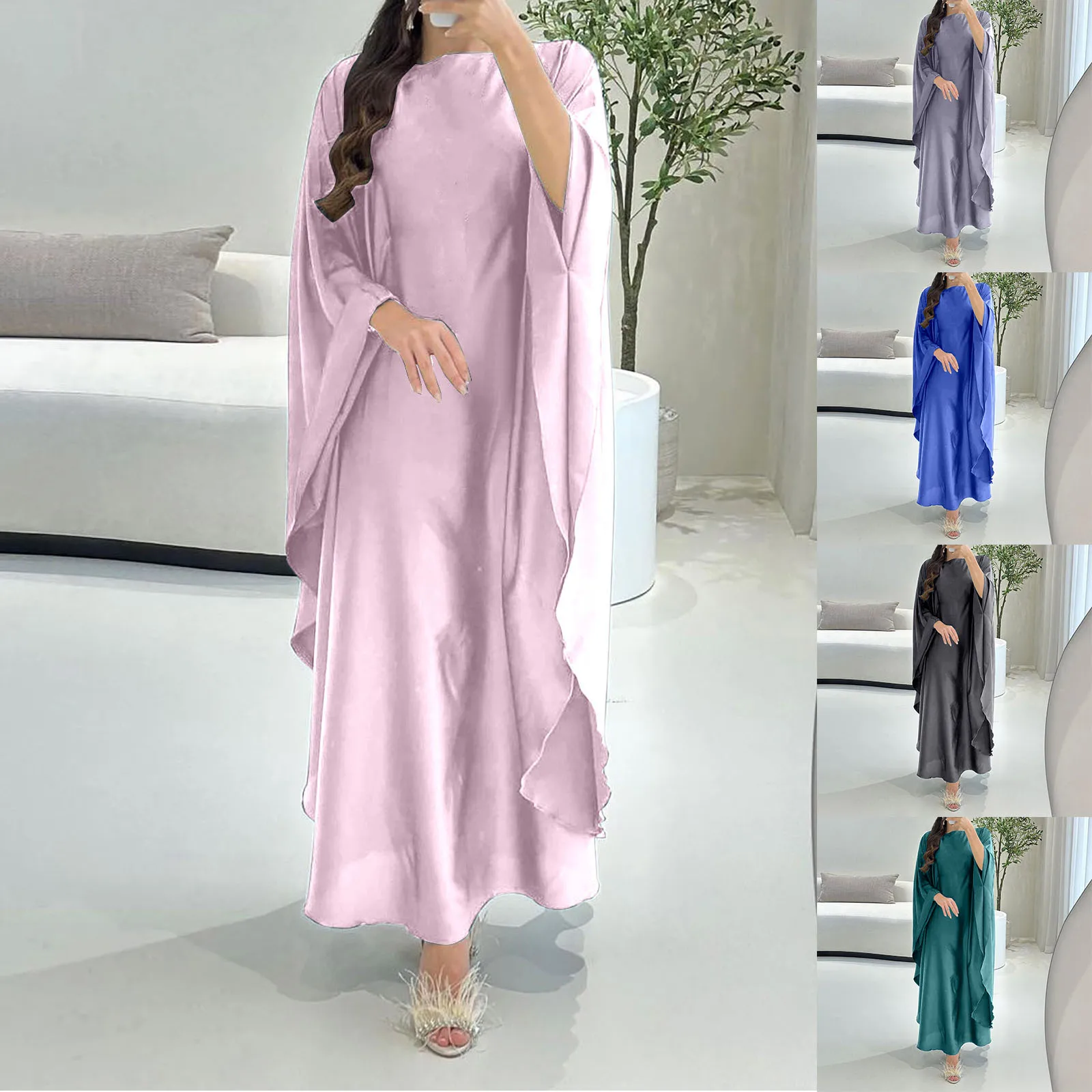 Ramadan Eid Abaya Turkey Islam Muslim Maxi Dress Prayer Clothes Women Kaftan Kebaya Caftan Marocain Robe Femme Musulmane