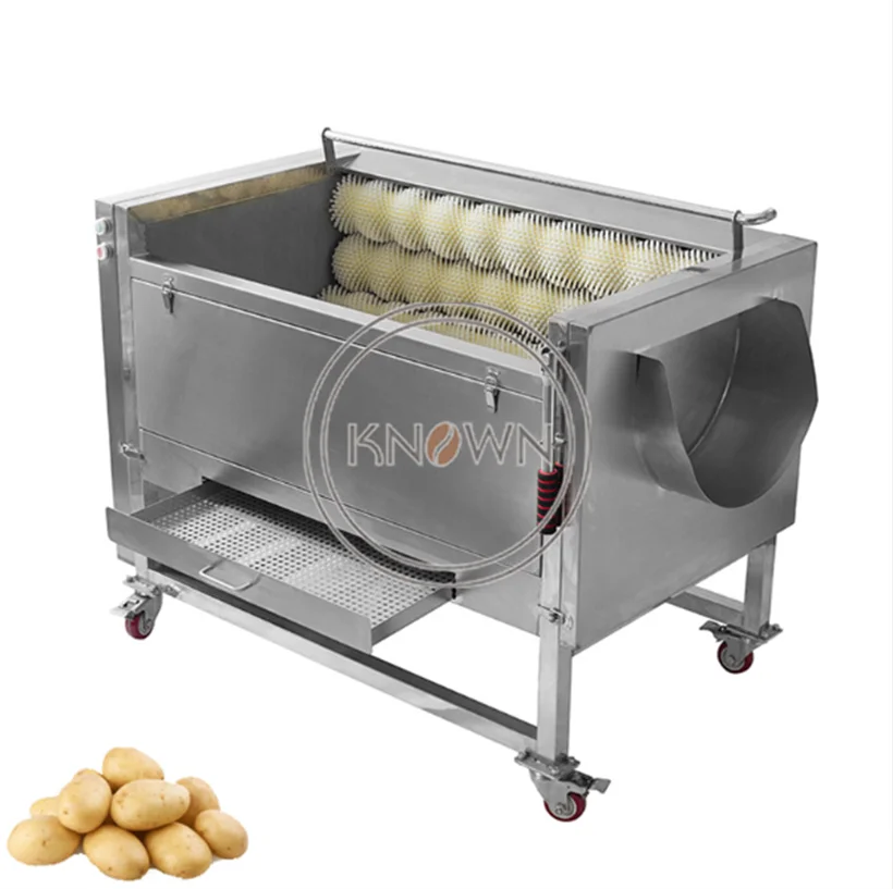 Commercial Potato Carrot Lotus Root Sweet Potato Automatic Cleaning And Peeling Machine Fruit And Vegetable Peeling Machine