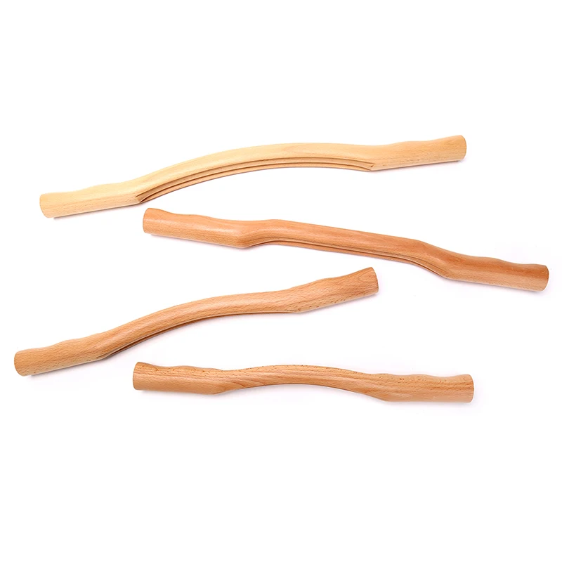 1pc Natural Wood Bamboo Stick For Massage Gouache Relaxtion Wooden Therapy SPA Neck Shoulder Back Health Care Massager Tools