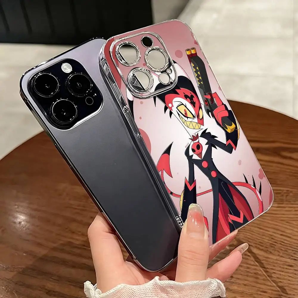 

Helluva Boss B-Blitzo Phone Case Transparent Silicone Soft For iPhone 17 16 15 14 13 12 11 Mini Pro Max Plus